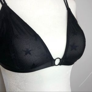 FREE PRESS Black Star Lace Bralettes